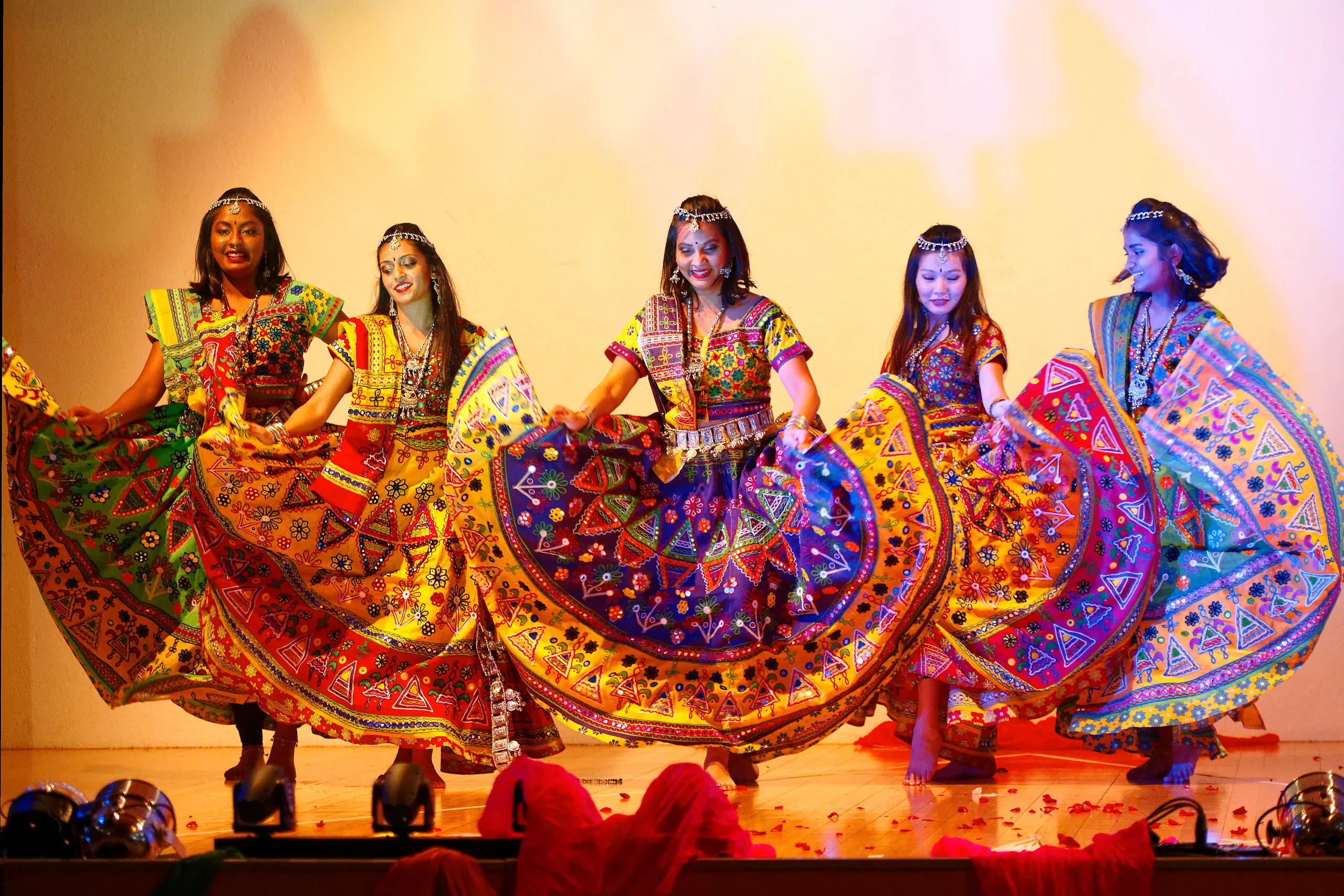 Vibrant stage performance