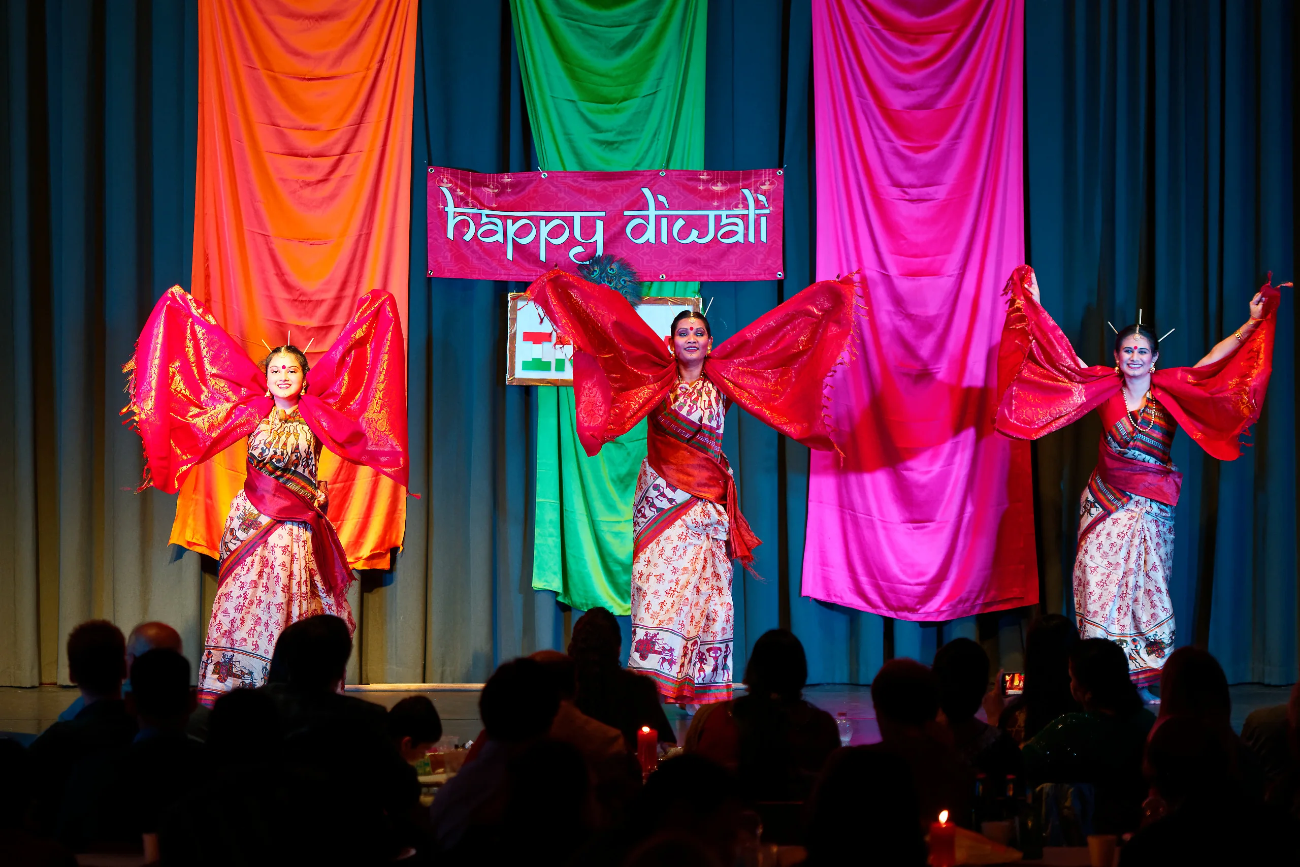 VDance Company stage curtain call and celebration