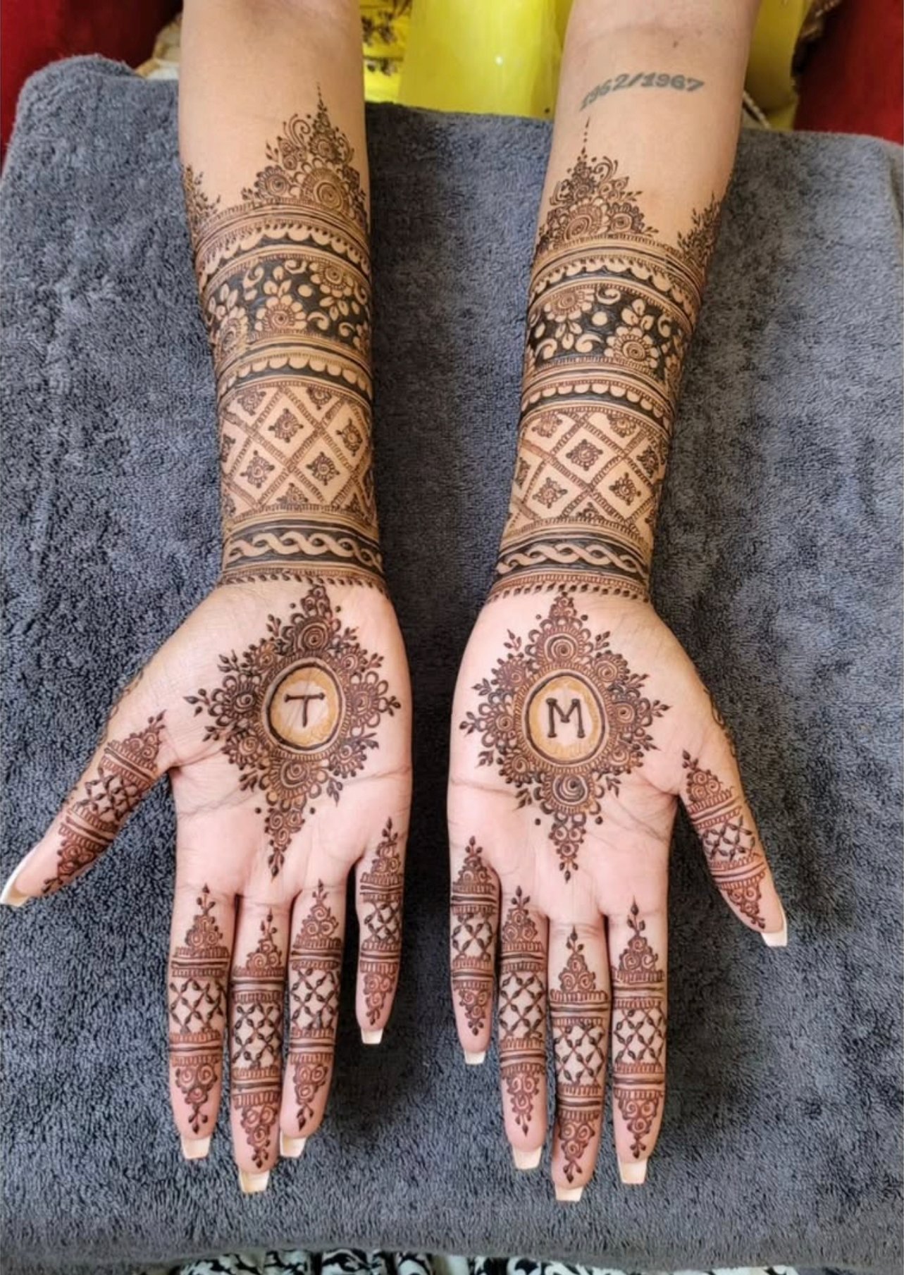 Fine-Line Henna Hand Design